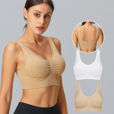 코코유 심리스 노와이어 스포츠 브라 고탄력1+1 세트 브래지어