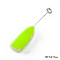 1PCS 우유 Frother 핸드 믹서 거품기 커피 메이커 계란 비터 카푸치노 교반기 미니 휴대용 블렌더 주방 털, 01 Green, 1개