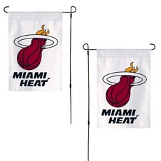 Desert Cactus Miami Heat MH 정원 깃발 - 48.3 x 30.5cm(19 x 12인치) NBA 마이애미 히트 팀 배너 야외 디스플레이 및 이벤트용 (디자, Design B