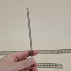얇은 스텐 미니 자 철직자 15cm 5개 철제자 철자 쇠자