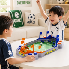 콜콜러브 2인용 테이블 축구 게임기 실내 스포츠 테이블탑 월드컵 축구 장난감 가족 친구 파티 어린이 선물 생일 크리스마스 선물, 1개, 혼합색상