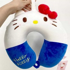 로랑마켓 캐릭터 목쿠션 비행기용목베개, 블루