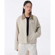 무신사 스탠다드 WOMAN 우먼즈 캔버스 워크 자켓 재킷 [크림]