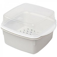 SANADA 溫野菜微波專用盒 (日本製), 詳見包裝, 白色, 1個