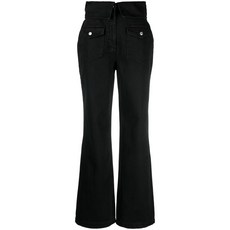 모스키노진 폴드 에지 플레어 진