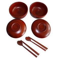 (우성공예) 물푸레 원목제기 공기 /수저 10p 세트 ths+4006Sm