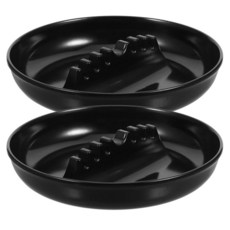 CHILDWEET 7개의 슬롯이 있는 자동차 재떨이 원형 자동차 애쉬 홀더 플라스틱 재떨이 담배용 내구성 있는 내부 액세서리 17.8 x 15.2 x 3.2 cm, CHILDWEET 7개의 슬롯이 있는 자동차 재떨이 원