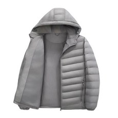 羽絨外套男大尺碼50%白鴨絨戶外防風防水運動羽絨服簡約休閑輕薄羽絨衣男士短款連帽外套保暖男裝登山外套蓬鬆耐磨機車騎行服