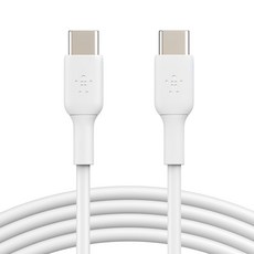 벨킨 부스트업 USB C to C타입 고속 충전케이블 CAB003bt 1m, 화이트, 1개