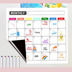 핫세언니 냉장고스케줄보드 주중행사표, 월간