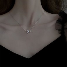besteffie 여성용 진주 펜던트 목걸이 단순한 디자인 우아한 실버 체인 20대목걸이 K71