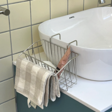 딜라이트홈 어시스트 스테인레스 걸이형 무타공 욕실선반 주방선반, 1개