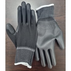 신화종합상사 PU팜코팅장갑 100켤레 손바닥코팅 작업장갑 코팅장갑, 30개, 검정S