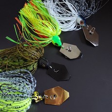 파요 Lightchatt 쉘로우 초소형 채터베이트 총무게 10.5g 와이어베이트/스피닝로드가능/ 배스 루어 낚시, 1번, 1개, 1번