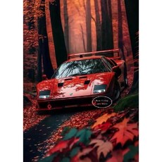 스포츠카 슈퍼카 그림 포스터 캔버스 팝아트 액자 자동차 레트로 클래식 빈티지 유니크 감성, 29