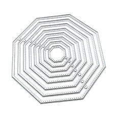 팔각형 금속 절단 다이 스텐실 DIY 스크랩북 앨범 종이 카드 템플릿 금형 엠보싱 공예 장식, 27. M067-Dies, 1개