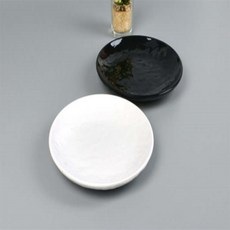 스톤 원형 멜라민 앞접시 반찬 담기 위생적 식당 업소용 1p, 1개, 골든원형접시 백스톤 DS-6650