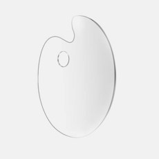 미술용 아크릴 팔레트 타원형