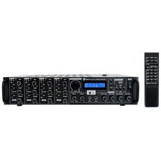 로크빌 홈 매트릭스 4 600W 멀티룸 수신기/증폭기 8채널(4개 구역) 블루투스 USB 광학 동축 RCA 마이크 입력, 로크빌 홈 매트릭스 4 4존 8채널 600W 멀티룸소스