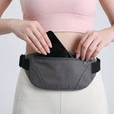 스파이더런 초경량 러닝벨트 플립벨트 러닝 힙색 운동 허리 가방, 그레이, 1개