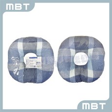 芬蒂思 免痔甜甜圈坐墊 (中空/減壓), 1個, 藍色格紋