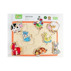 아기 동물놀이 꼭지퍼즐 조각맞추기 꼭지도형, 8피스, 1개