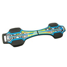 韓國LANDWAY 發光輪活力蛇板 BL 藍黃 (贈背帶), 1個