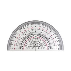 알파 반원 분도기 15cm 180도, 3개