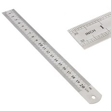 셀엔드 20cm 쇠자 알루미늄자 스텐레스자, 1개