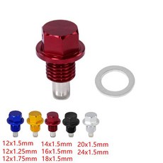 1x 엔진 마그네틱 오일 드레인 플러그 나사 너트 볼트 오일 드레인 섬프 너트 M14 M12 M16 M18 M20 M24 8 가지 크기 사용 가능, 27) 파란  M18x1.5