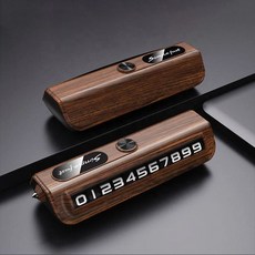 자동차 숨김형 임시 주차번호판 전화번호 가림식 롤러형, 1개, 우드패턴