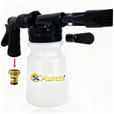 폼 건 세차 건 폼 블래스터 1.9cm(3/4x2.54cm) 범용 정원 및 퀵 커넥터 (모든 정원 호스에 연결) 착 식물 잔디 파티오 세차 청소용, 폼 건 세차 건 폼 블래스터 1.9cm(3/4x2.54