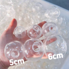 왁뿌볼 만들기 고무볼 DIY 스트레스볼 말랑이 풍선 (고무볼5+고무마게5+케이블타이5), 5cm, 6cm, 5개
