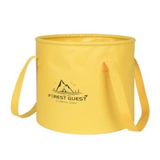 접이식 대용량 다기능 버킷 휴대용 야외 캠핑 낚시 세차용 양동이, 11. 20L Yellow, 1L