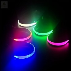 운무로마켓 LED 슈즈 밴드 1P 안전띠야간라이딩, 화이트
