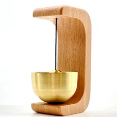 PP4M 원목 문종 자석 도어벨 현관문 출입문 미니종, 내추럴