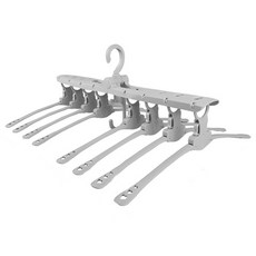 멀티 접이식 8단 옷걸이 2P, 8단옷걸이 하늘색 2개