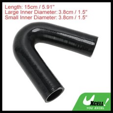 실리콘 엘보우 인터쿨러 히터 터보차저 공기 흡입관 라디에이터 냉각수 튜브, 1개, 10. Black ID 38mm