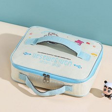 짱구 사각 도시락가방 블루, 단품