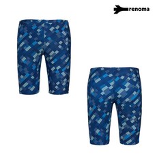 남아 도트스퀘어 4부 수영복 BS2F804_NV