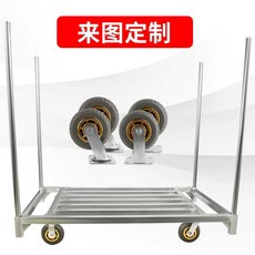 원단 대차 카트 운반 파티션 끌차 롤카트 천 화물카트 필름 구루마 시트지 적재 밀차 창고, 100x70cmx6인치 바퀴, 1개