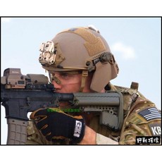 【野戰搖滾-生存遊戲】FAST頭盔專用輕量化防彈護耳片 搭配頭盔使用 保護耳朵安全, 沙色, 1個