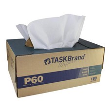 TaskBrand N-P060ITW 호스페코 프리미엄 시리즈 인터폴드 헤비 듀티 와이퍼 트윈노트 12인치 X 16.75인치 흰색180팩, N-P060ITW 호스페코 프리미엄 시리즈 인터폴드 헤, 1개, 1개