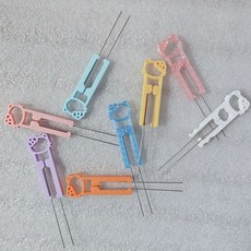 川月商行拼豆豆專用筆可愛拼豆筆2.6mm單雙針60豆筆70鑷子工具kitty豆針筆, 1個, W 專用定製筆可愛拼豆筆,選擇：【隨機1個裝】不好上手