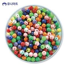 유니아트 5000 모양비즈 16번 원형 점박이 비즈 P0000