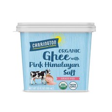 CARRINGTON FARMS Organic Grass Fed Ghee Butter Himalayan Salt 캐링턴팜스 오가닉 그라스 피드 기 버터 히말라얀 솔트, 4개, 355ml