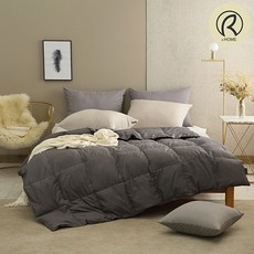 리치앤홈 사계절 가벼운 먼지없는 알러지케어 숨쉬는 스텔라 구스 이불 단품 베개커버 세트, 베개커버세트, 블루