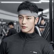 라베코 러닝 스포츠 땀흘림방지 헤어밴드, 1개, 그레이