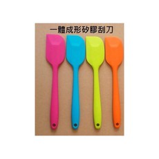 一體成型矽膠刮刀，蛋糕奶油塗抹刀，無接縫耐熱刮刀, 1個