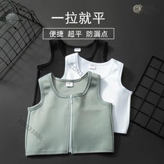 les束胸內衣女大胸顯小超顯瘦超平帥t拉鏈運動裹胸cos學生繃帶